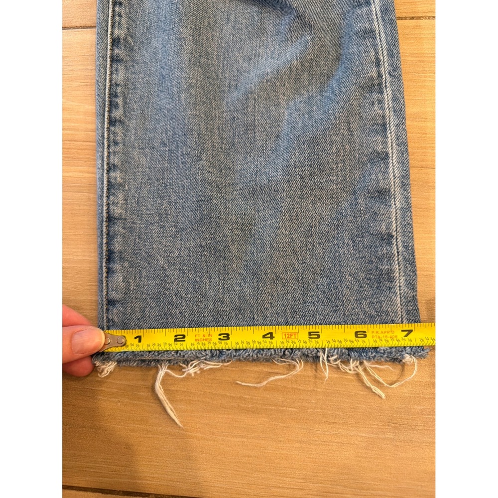 Joe's Jeans The Niki Mid Rise Boyfriend Distressed Raw Hem Jeans Blue Size 27 - Picture 6 of 7